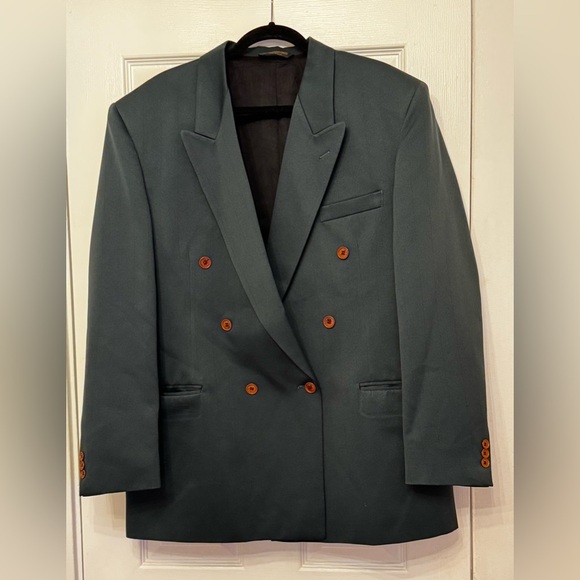 Di Palma Italia Vintage Double-Breasted Green Blazer - Picture 6 of 6